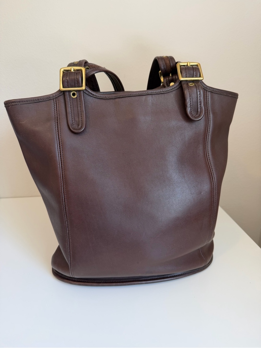 Vintage Coach Legacy Large Shopper in Mahogany, Style 9090 - Picture 4 of 9
